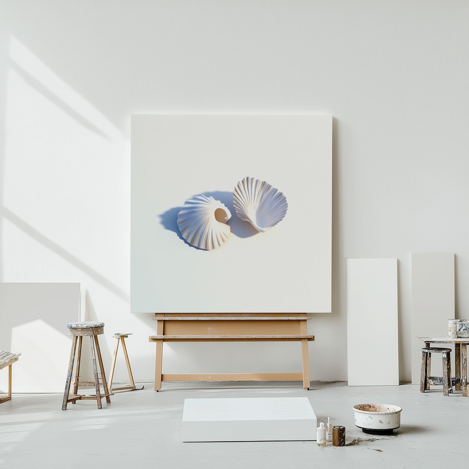 WHITE SEASHELLS