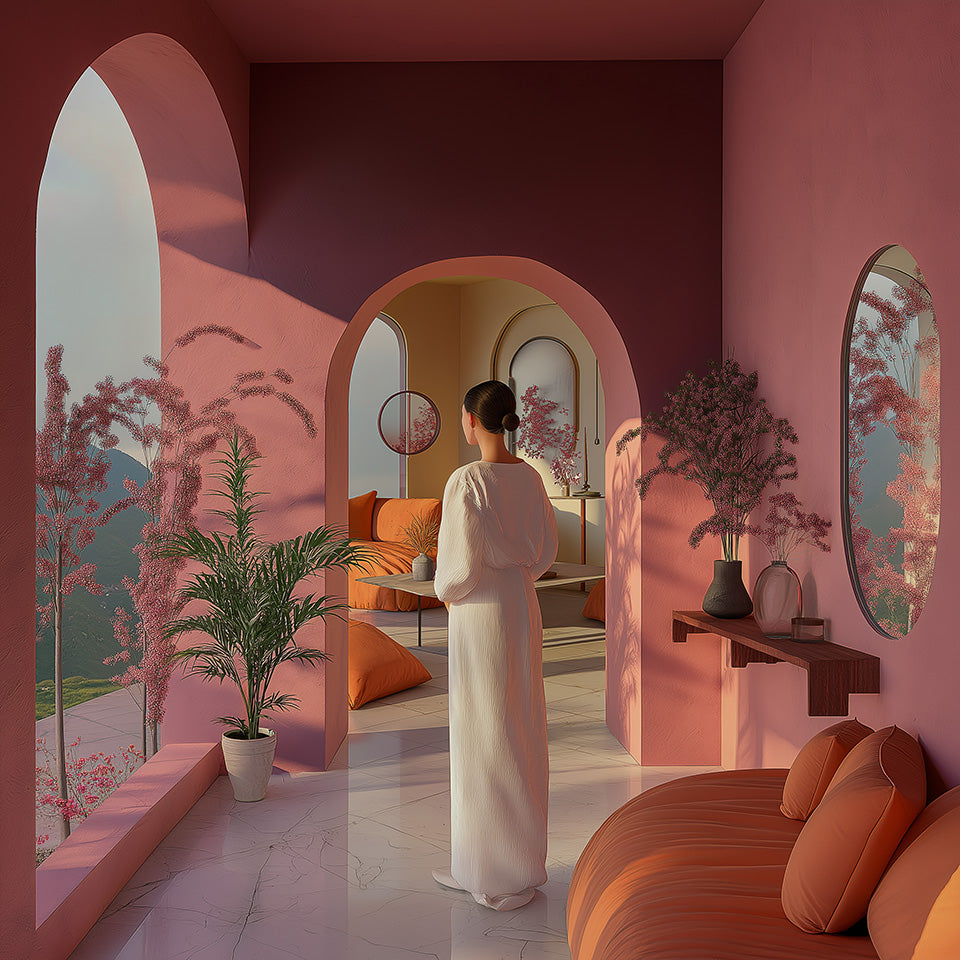 LADY IN A PINK ROOM